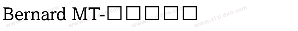 Bernard MT字体转换